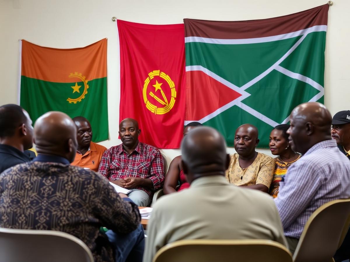 Members of the Angolan Association meeting in Johannesburg