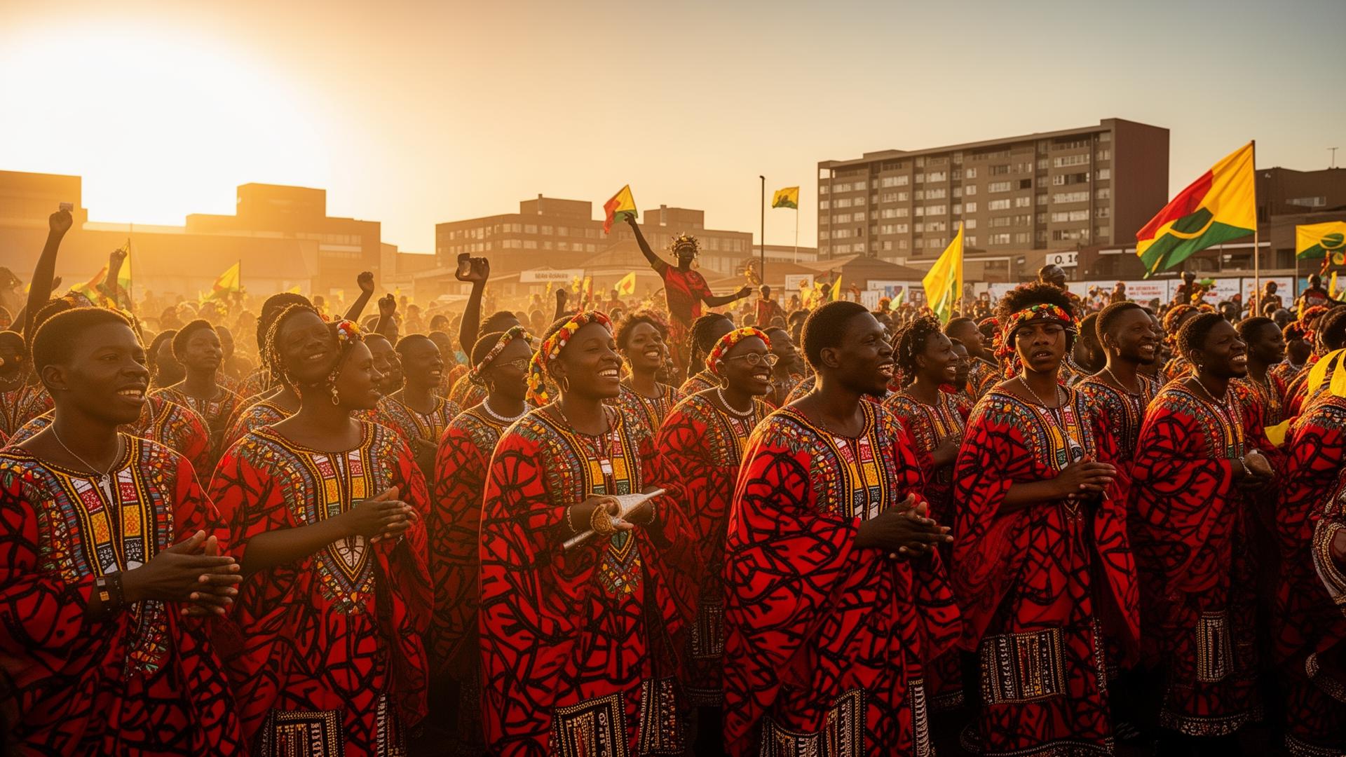 Angolan community gathered for a cultural celebration in Johannesburg
